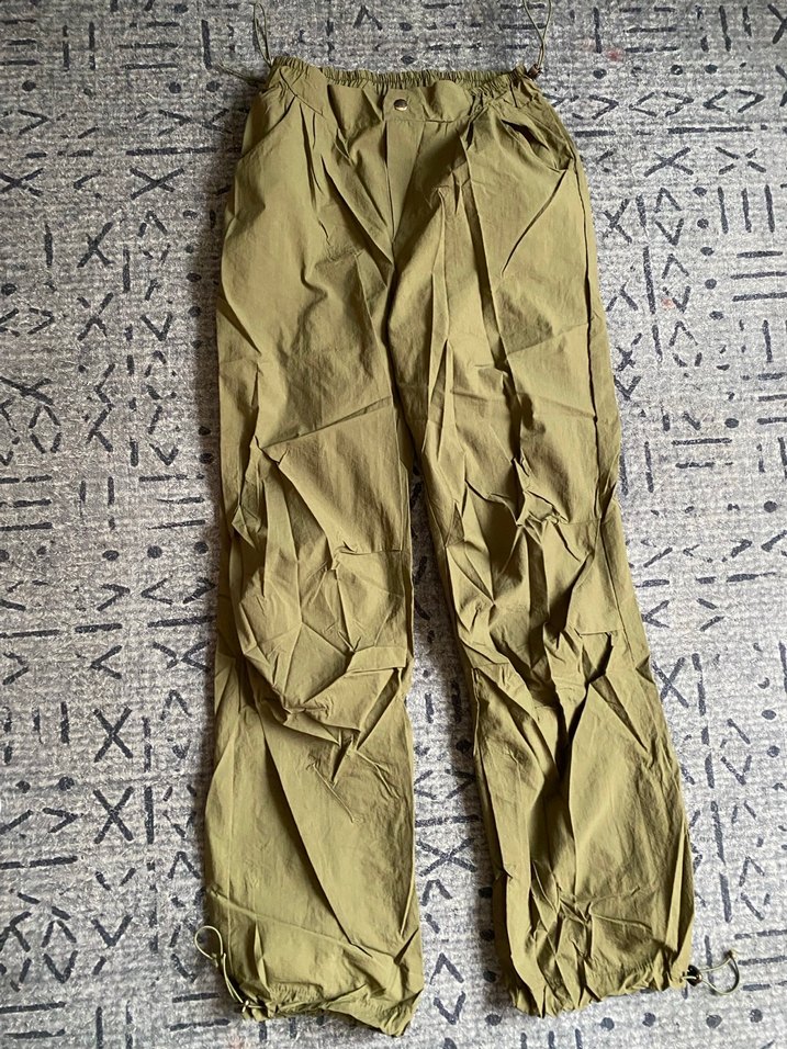 Haki Renkli Paraşüt Kargo Pantolon - Görsel 2