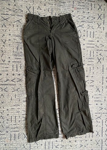 Siyah Paraşüt Kargo Pantolon - Görsel 3