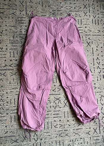 Paraşüt Mor Renk Pantolon - Görsel 3