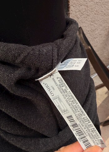 Oysho marka ince triko tulum antrasit renginde elastan - Görsel 9