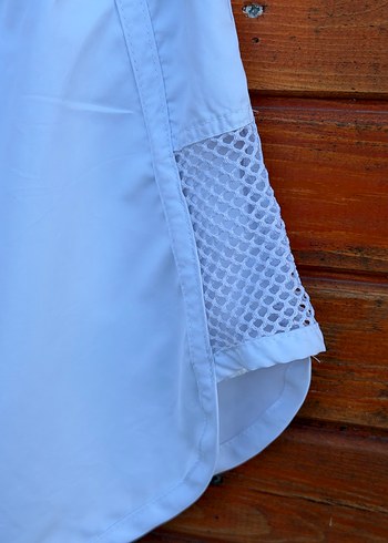 Beyaz Mini Atletik Kadın spor sütyen ve şort takımı - Görsel 7