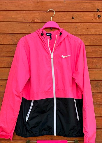 Pembe Siyah Fermuarlı Kadın Eşofman Takımı Nıke - Görsel 2