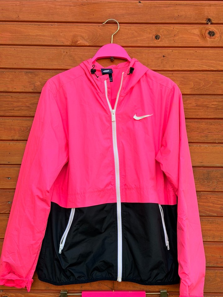 Pembe Siyah Fermuarlı Kadın Eşofman Takımı Nıke - Görsel 2