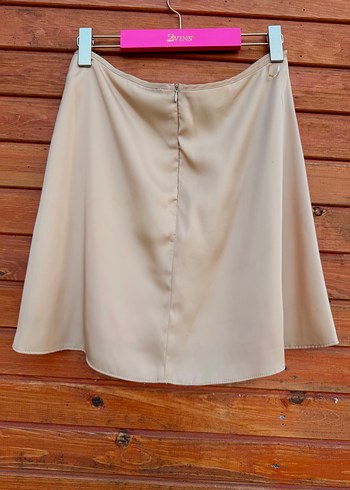 Bej Mini Saten etek - Görsel 4