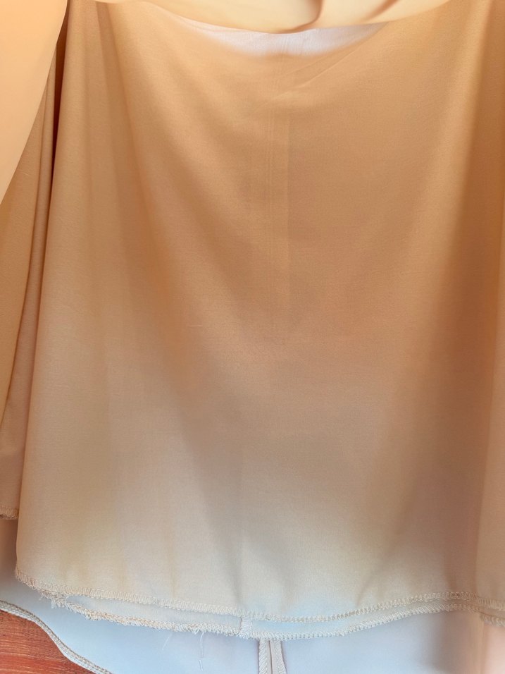 Bej Mini Saten etek - Görsel 3