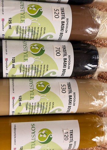 SOYSTYLE Tekstil Baskı Boyası 125 ml 11 adet - Görsel 14