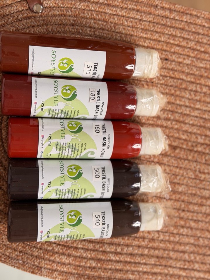SOYSTYLE Tekstil Baskı Boyası 125 ml 11 adet - Görsel 3