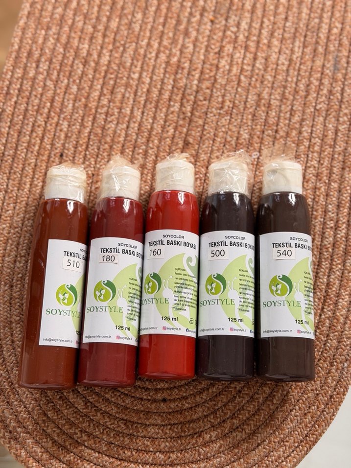 SOYSTYLE Tekstil Baskı Boyası 125 ml 11 adet - Görsel 2