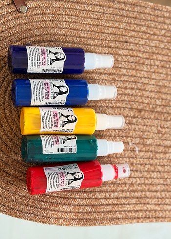 Mona Lisa Mor,Sarı ,kırmızı,yeşil ,mavi Akrilik Kumaş Sprey Boya - Görsel 6