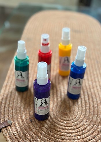 Mona Lisa Mor,Sarı ,kırmızı,yeşil ,mavi Akrilik Kumaş Sprey Boya - Görsel 7