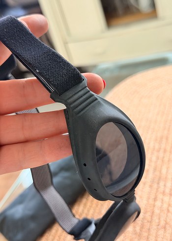 Siyah  Biker Yüzücü Gözlüğü ve bonesi - Görsel 9