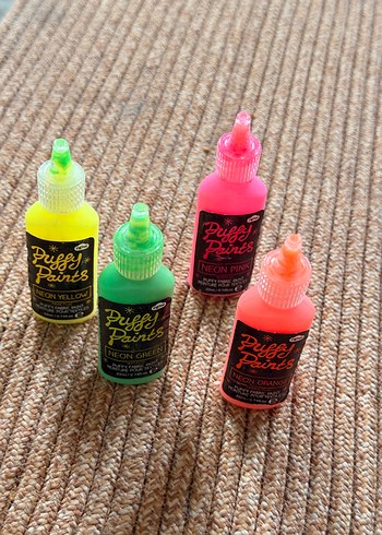 NPW neon renkli 4 lü kabartmalı boya seti - Görsel 6