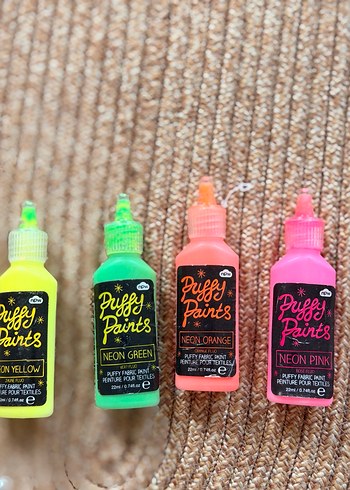 NPW neon renkli 4 lü kabartmalı boya seti - Görsel 3