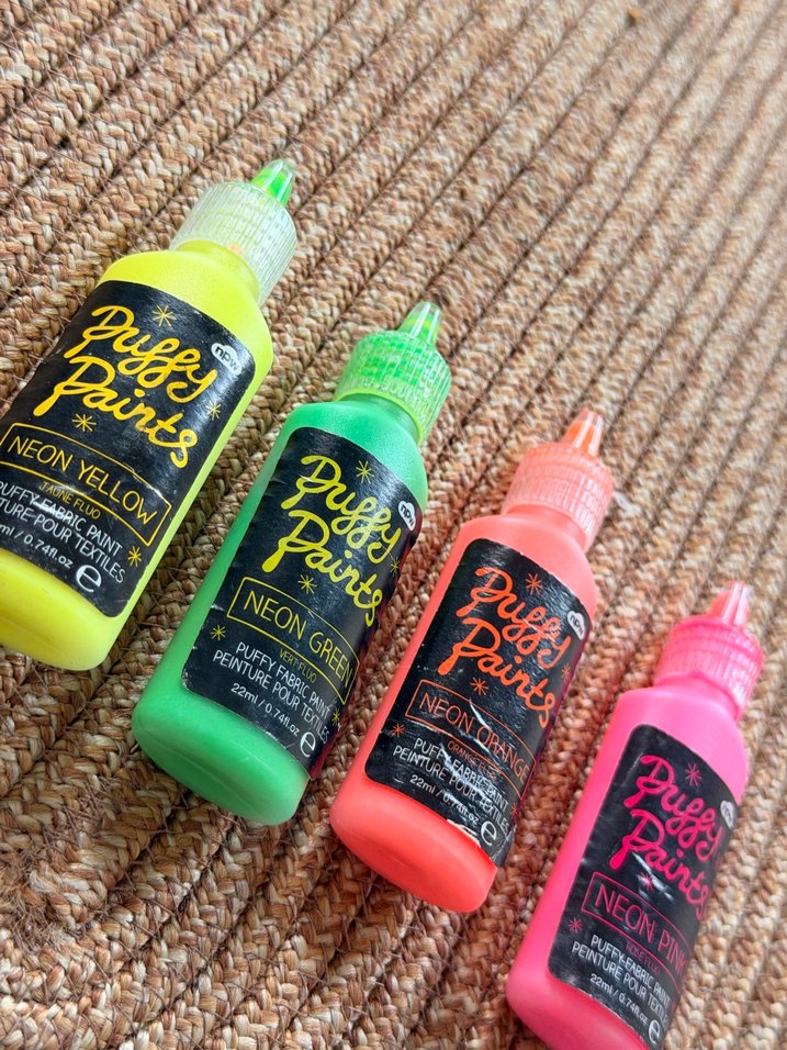 NPW neon renkli 4 lü kabartmalı boya seti - Görsel 2