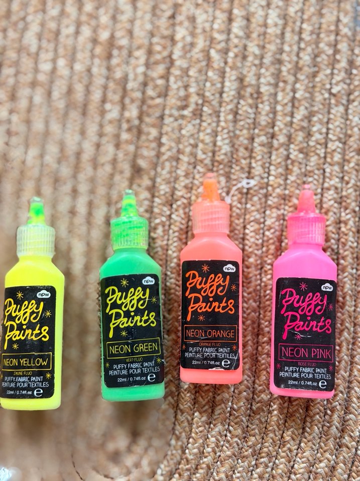 NPW neon renkli 4 lü kabartmalı boya seti - Görsel 3