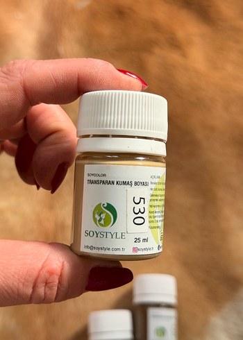Soystyle 25 ml transparan kumaş boyaları - Görsel 4