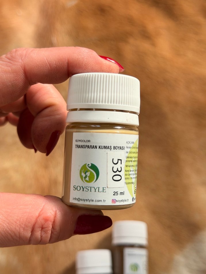 Soystyle 25 ml transparan kumaş boyaları - Görsel 4