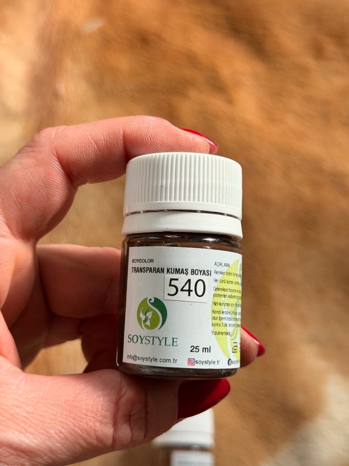 Soystyle 25 ml transparan kumaş boyaları - Görsel 5