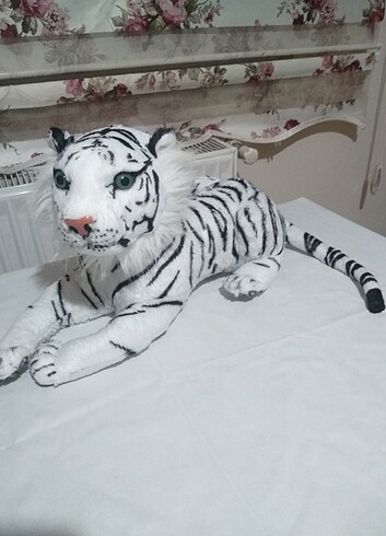 Peluş beyaz kaplan oyuncak