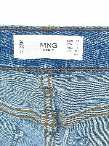 36 Beden mavi Renk Mango Jean / Kot %70 İndirimli.