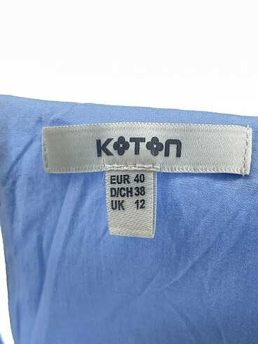 40 Beden mavi Renk Koton Bluz %70 İndirimli.