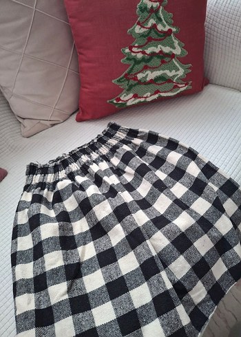 Ekoseli Pilili Midi Kadın Etek - Görsel 3