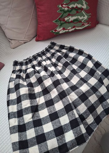 Ekoseli Pilili Midi Kadın Etek - Görsel 4