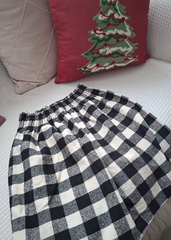 Ekoseli Pilili Midi Kadın Etek - Görsel 6