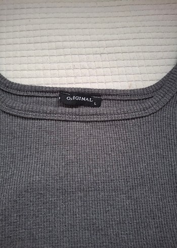 Gri Kadın Uzun Kollu Kayık Yaka Triko - Görsel 5