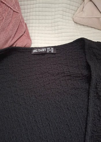 Siyah Örgü Triko  Kazak - Görsel 4