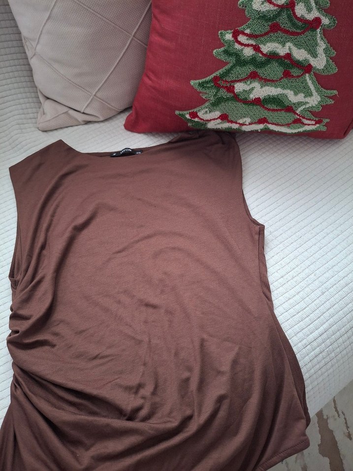 Kahverengi Düz Renk Yumuşak Kumaşlı Yastık Kılıfı - Görsel 5