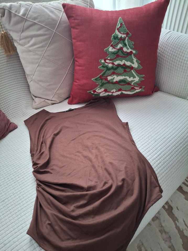 Kahverengi Düz Renk Yumuşak Kumaşlı Yastık Kılıfı - Görsel 3