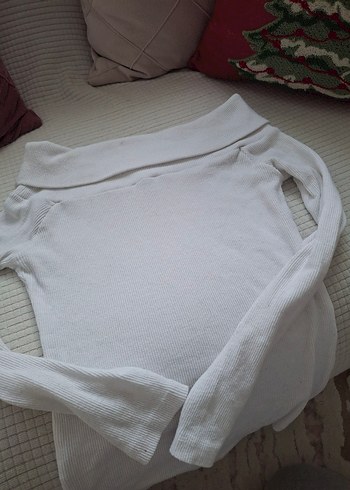 Düğmeli Beyaz Hamile Uzun Kollu Bluz - Görsel 4