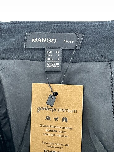 38 Beden siyah Renk Mango Midi Etek %70 İndirimli.