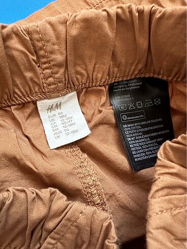 12-18 Ay Beden H&M şort