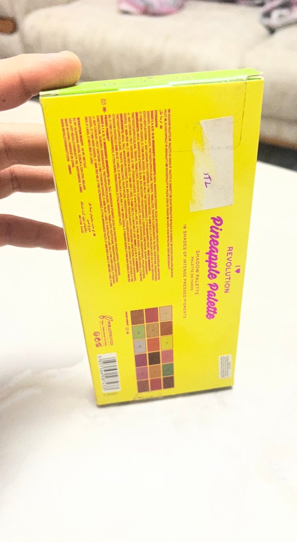 Sarı Ananas Desenli Pastel Göz Farı Paleti - Görsel 2