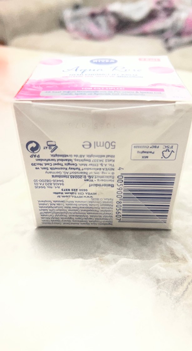 Nivea Aqua Rose Nemlendirici Jel Krem 50ml - Görsel 2