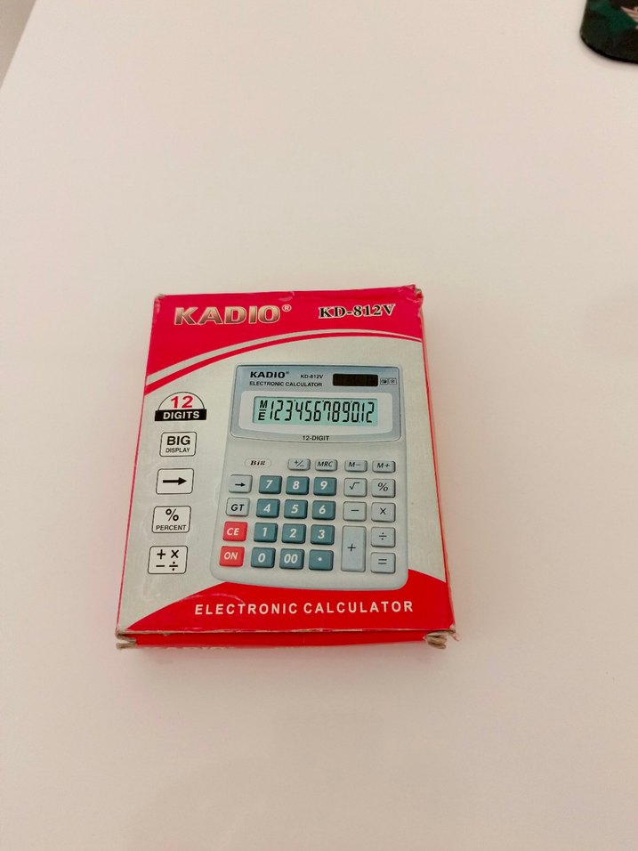 Kadio 12 Haneli Elektronik Hesap Makinesi - Görsel 2