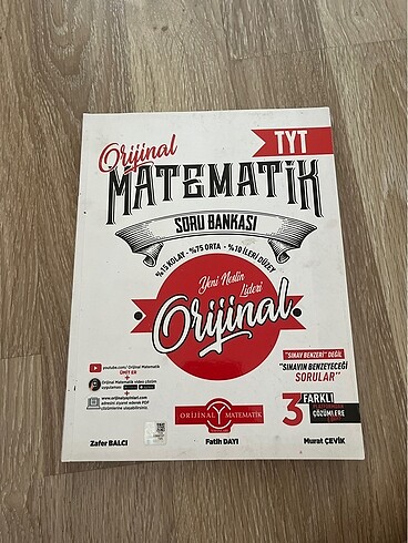 Orijinal yayınları TYT matematik soru bankası