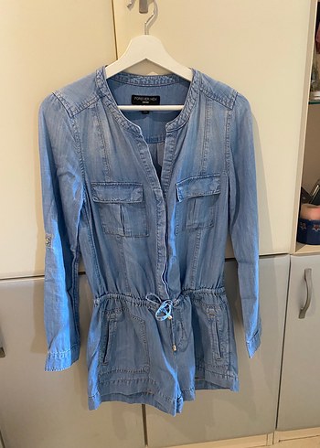 Forever New Rahat Ve Sik Acik Mavi Denim Tulum