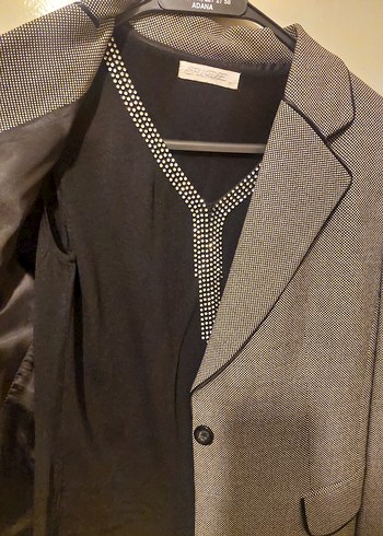 gri Kadın Ofis Blazeri takim - Görsel 2