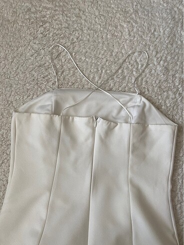 38 Beden beyaz Renk Beyaz kısa elbise