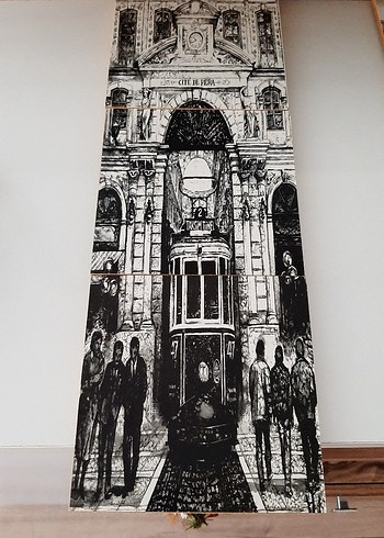 Tablo 3 parçalı taksim 45x15cm