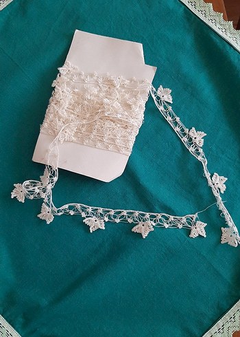  iğne oyası beyaz kenar