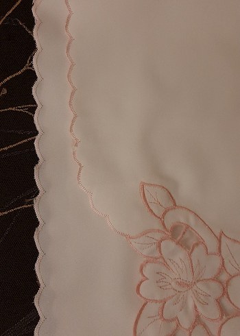  Beden beyaz Renk batik işi masa örtüsü pembe çiçekli