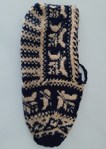 diğer Beden kahverengi Renk Örgü Ev Terliği unisex 22x8cm