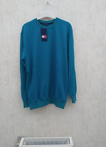 Tommy Hilfiger marka SWEATSHİRT unisex 2 iplik kompak penye 