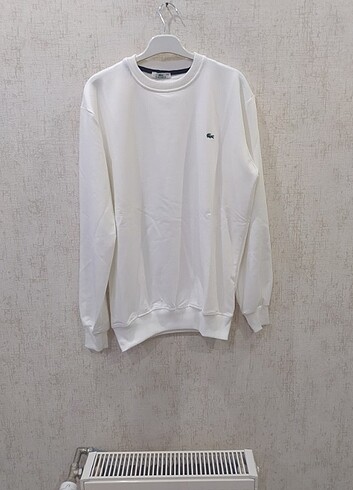 Lacoste marka SWEATSHİRT unisex 2 iplik kompak penye