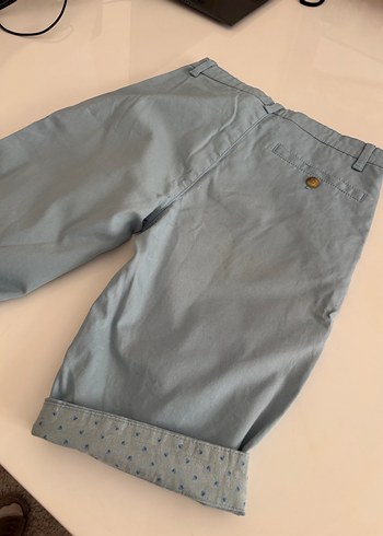 Gri Erkek Çocuk Salaş Kot Şort - Görsel 6