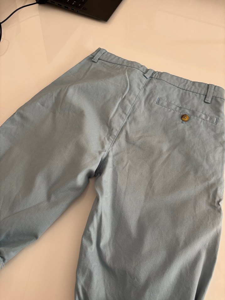 Gri Erkek Çocuk Salaş Kot Şort - Görsel 5